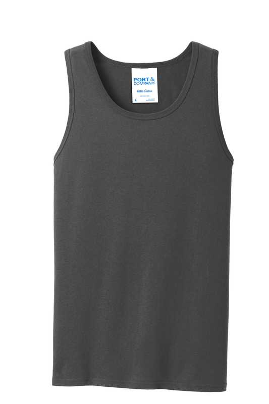 Core Cotton Tank Top | Color: Charcoal | View: Front