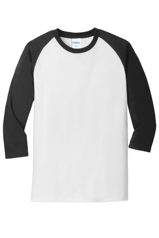 Core Blend 3/4 Sleeve Raglan Tee